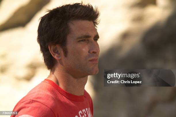 Pete Murray on set of his 'So Beautiful' video shoot in Malaga, Spain, 07/07/04.