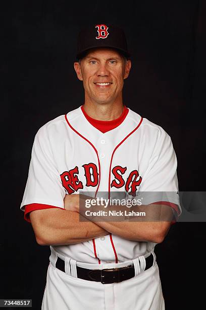 Don Kalkstein poses for a portrait during the Boston Red Sox Photo Day at the Red Sox spring training complex on February 24, 2007 in Fort Myers,...