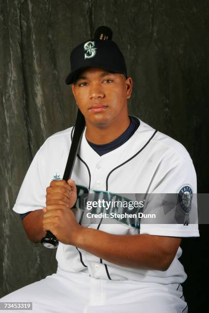 Infielder Jose Lopez of the Seattle Mariners poses during Photo Day on February 23, 2007 at Peoria Sports Complex in Peoria, Arizona.