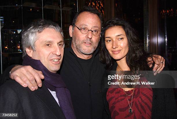 Producer Alain Goldman, actor Jean Reno and his wife Zofia Reno attend a reception hosted by Picturehouse for "La Vie En Rose", the opening night...