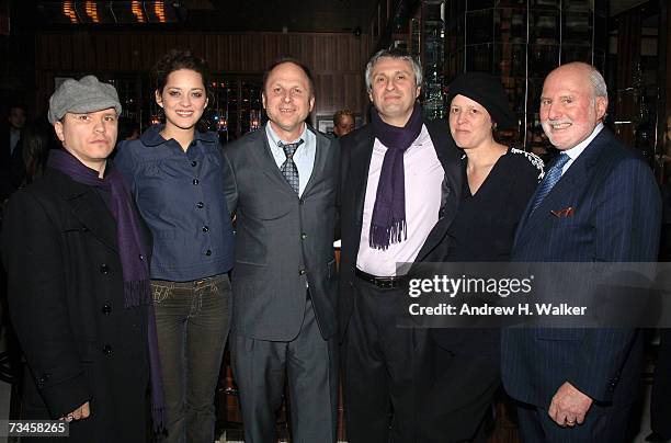 Director Olivier Dahan, actress Marion Cotillard, President of Picturehouse Bob Berney, producer Alain Goldman, Picturehouse Sr. VP of acquisitions...