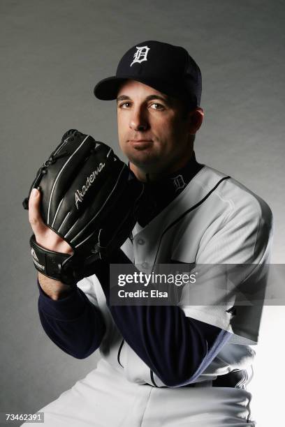 Tim Byrdak poses for a portrait during the Detroit Tigers Photo Day on February 24, 2007 at Joker Marchant Stadium in Lakeland, Florida.