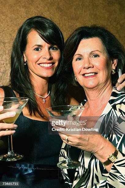Personality Jo Silvagni and mother Fran Bailey attend the David Jones Autumn/Winter Collection launch show at Melbourrne Town Hall on March 1, 2007...