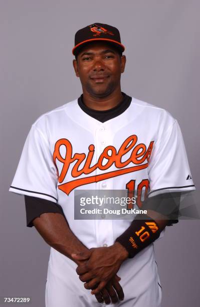 Miguel Tejada of the Baltimore Orioles poses during photo day at Ft Lauderdale Stadium on February 26, 2007 in Ft. Lauderdale, Florida.