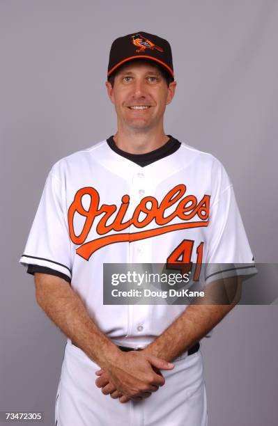 Steve Trachsel of the Baltimore Orioles poses during photo day at Ft Lauderdale Stadium on February 26, 2007 in Ft. Lauderdale, Florida.