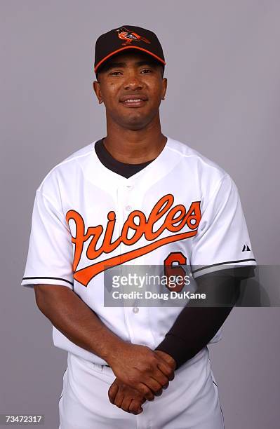 Melvin Mora of the Baltimore Orioles poses during photo day at Ft Lauderdale Stadium on February 26, 2007 in Ft. Lauderdale, Florida.