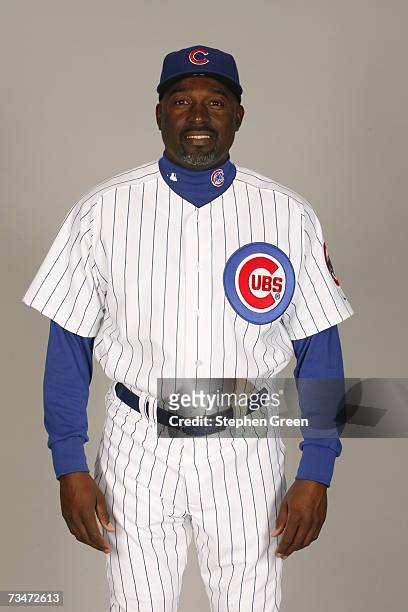 Lester Strode of the Chicago Cubs poses during photo day at HoHoKam Park on February 26, 2007 in Mesa, Arizona.