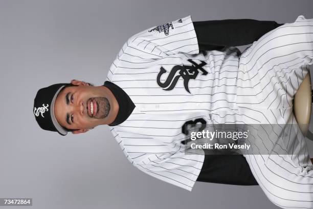 Ozzie Guillen of the Chicago White Sox poses during photo day at Tucson Electric Park on February 24, 2007 in Tucson, Arizona.