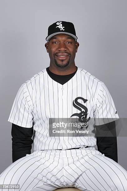 Jose Contreras of the Chicago White Sox poses during photo day at Tucson Electric Park on February 24, 2007 in Tucson, Arizona.
