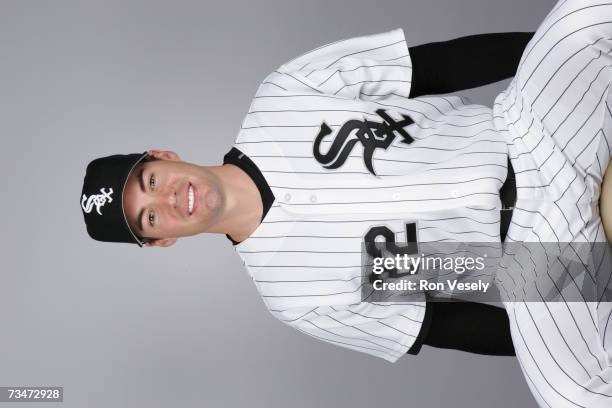 Scott Podsednik of the Chicago White Sox poses during photo day at Tucson Electric Park on February 24, 2007 in Tucson, Arizona.