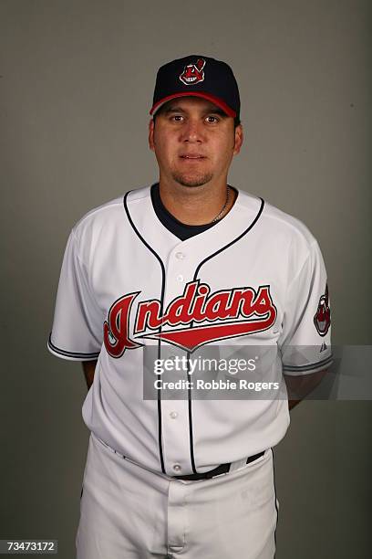 Rafael Betancourt of the Cleveland Indians poses during photo day at Chain of Lakes Park on February 27, 2007 in Winter Haven, Florida.