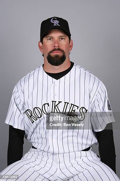 Todd Helton of the Colorado Rockies poses during photo day at Hi Corbett Field on February 26, 2007 in Tucson, Arizona.