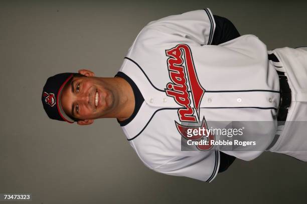 Ryan Garko of the Cleveland Indians poses during photo day at Chain of Lakes Park on February 27, 2007 in Winter Haven, Florida.