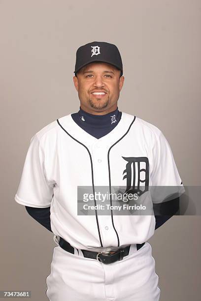 Placido Polanco of the Detroit Tigers poses during photo day at Marchant Stadium on February, 24 2007 in Lakeland, Florida.