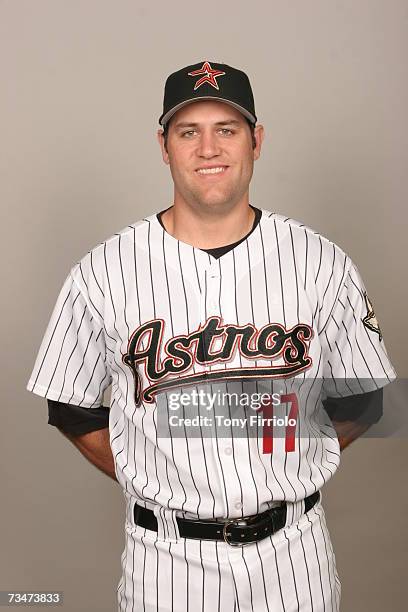 Lance Berkman of the Houston Astros poses during photo day at Osceola County Stadium on February 28, 2007 in Kissimmee, Florida.