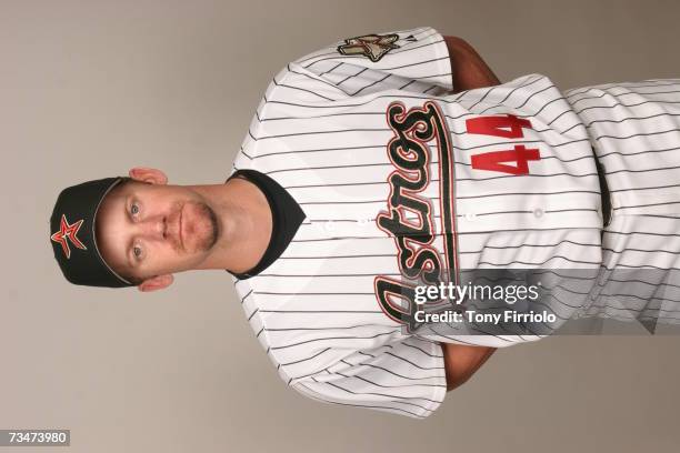 Roy Oswalt of the Houston Astros poses during photo day at Osceola County Stadium on February 28, 2007 in Kissimmee, Florida.