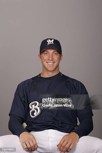 Chris Capuano of the Milwaukee Brewers poses during photo day at Maryvale Stadium on February 27, 2007 in Phoenix, Arizona.