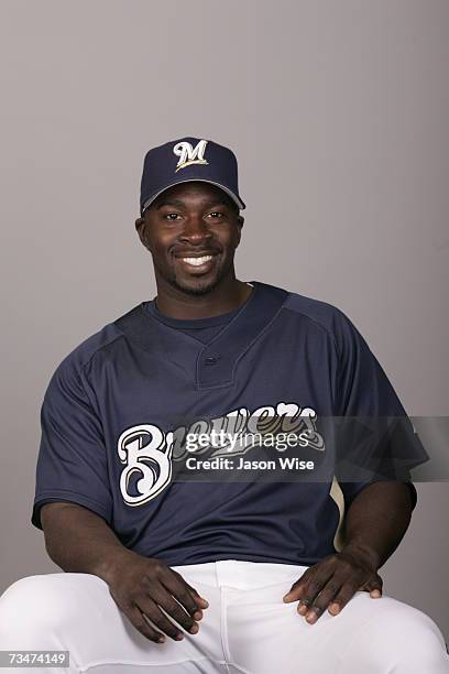 Bill Hall of the Milwaukee Brewers poses during photo day at Maryvale Stadium on February 27, 2007 in Phoenix, Arizona.