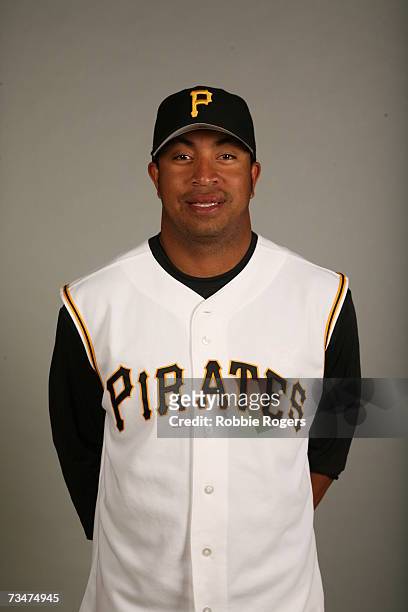 Jose Castillo of the Pittsburgh Pirates poses during photo day at McKechnie Field on February 25, 2007 in Bradenton, Florida.