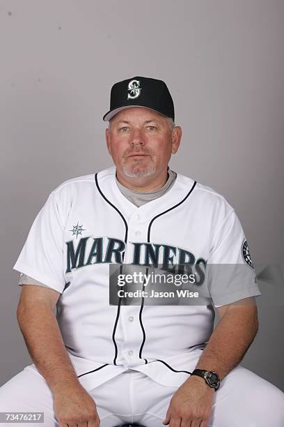 Mike Hargrove of the Seattle Mariners poses during photo day at Peoria Sports Complex on February 23, 2007 in Peoria, Arizona.