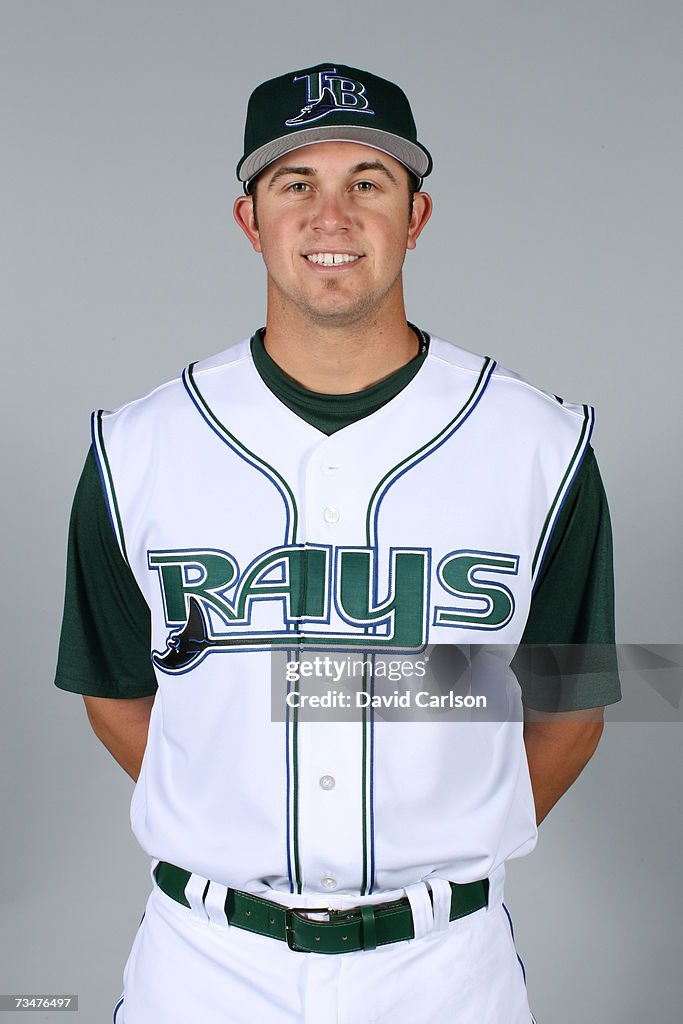 Al Reyes Devil Rays Evan Longoria of the Tampa Bay Devil Rays poses during photo day at ...