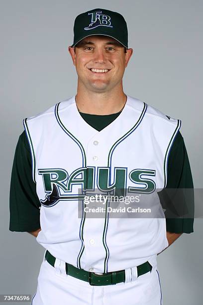 Doug Waechter of the Tampa Bay Devil Rays poses during photo day at Progress Energy Park on February 27, 2007 in St. Petersburg, Florida.
