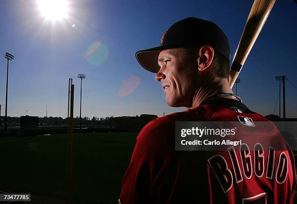 Craig Biggio of the Houston Astros poses for a portrait during the Houston Astros photo day on February 28, 2007 at Osceola County Stadium in...