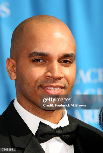 Actor Kadir Nelson arrives at the 38th annual NAACP Image Awards held at the Shrine Auditorium on March 2, 2007 in Los Angeles, California.