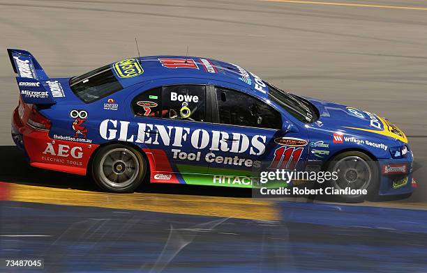 John Bowe of Glenfords Racing in action during race two of the Clipsal 500 V8 Supercars on the Adelaide Street Circuit on March 3, 2007 in Adelaide,...