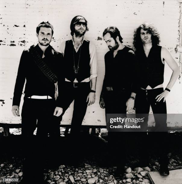 In this handout image made available on March 1, 2007 by MTV, members of the band The Killers poses for a portrait shoot. The Killers were announced...