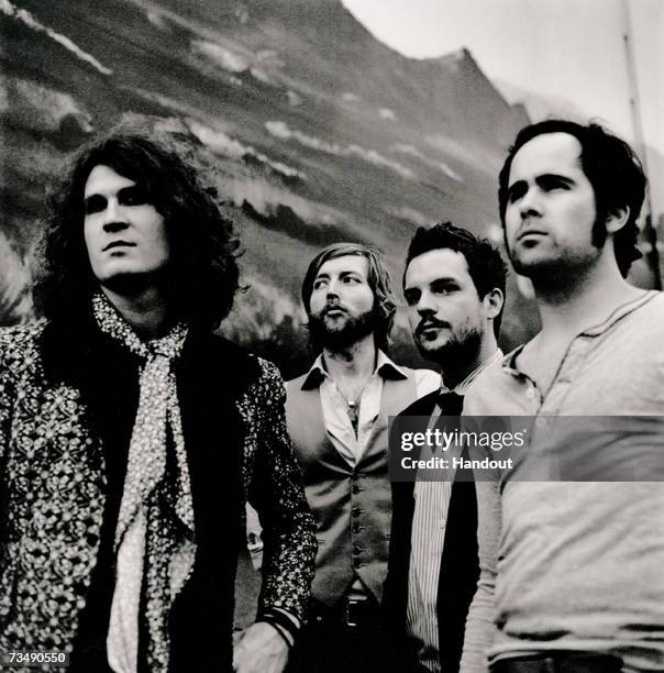 In this handout image made available on March 1, 2007 by MTV, members of the band The Killers poses for a portrait shoot. The Killers were announced...