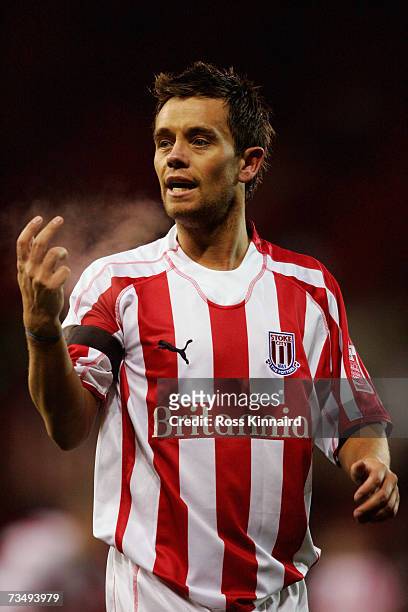 Lee Hendrie of Stoke during the Coca-cola Championship match between Stoke City and Barnsley at the Britannia Stadium on February 26, 2007 in Stoke,...