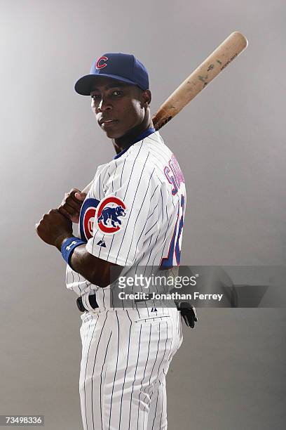 Alfonso Soriano of the Chicago Cubs poses for a portrait during Photo Day at Fitch Park on February 26, 2007 in Mesa, Arizona.