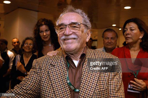 Colombian writer and Nobel Prize for Literature 1982 Gabriel Garcia Marquez attends 05 December, 2006 in Havana the inauguration of the XXVIII New...