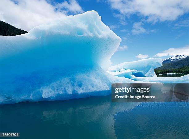 leconte glacier - inside passage stock-fotos und bilder