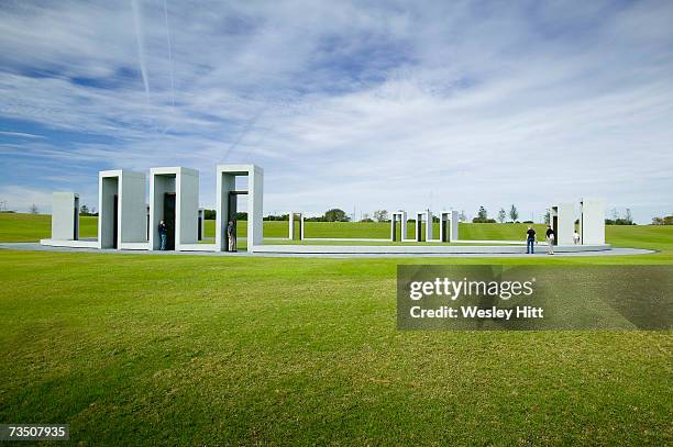 Bonfire Memorial on the campus of theTexas A&M University on November 24, 2005 in College Station, Texas.