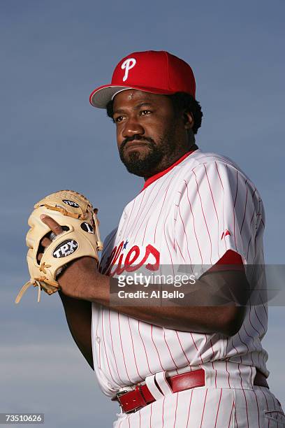 Antonio Alfonseca of the Philadelphia Phillies poses during Photo Day on February 24, 2007 at Brighthouse Networks Field in Clearwater, Florida.