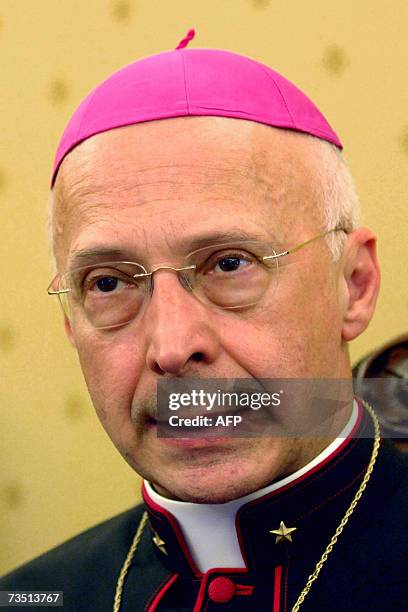 Picture taken 05 May 2006 of Bishop Angelo Bagnasco. Pope Benedict XVI named. 07 March 2007, conservative Genoa Archbishop Angelo Bagnasco to head...