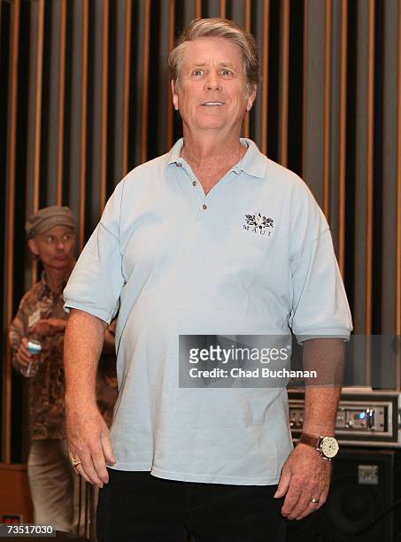 Beach Boy Brian Wilson performs at NARM "Definitive 200" at Capitol Records on March 7, 2007 in Los Angeles, California.