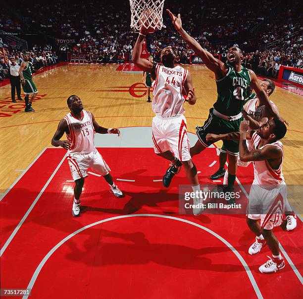 Chuck Hays Rockets 143 Boston Celtics Michael Olowokandi Photos & High Res Pictures ...