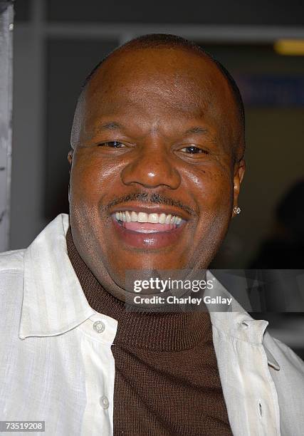 Comedian Earthquake arrives at the premiere of I Think I Love My Wife at the ArcLight Cinemas March 7, 2007 in Los Angeles, California.