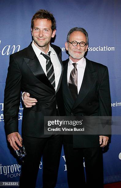 Actors Bradley Cooper and Ron Rifkin attend the Alzheimers Association's 15th Annual "A Night at Sardis" benefit event on March 7, 2007 at The...