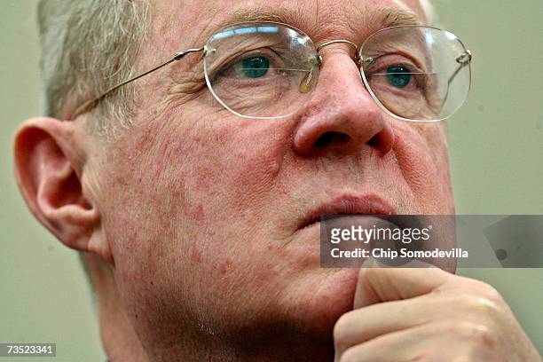 Supreme Court Justice Anthony Kennedy testifies before the House Financial Services and General Government Subcommittee on Capitol Hill March 8, 2007...