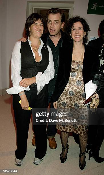 Tracey Emin, Scott McKnee and Mollie Dent-Brocklehurst attend the Whitechapel's Art Plus Drama Party, at the Whitechapel Gallery on March 8, 2007 in...