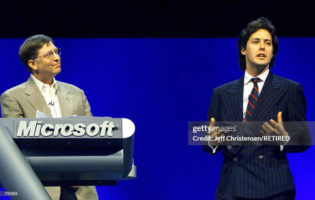 Bill Gates and David Lauren