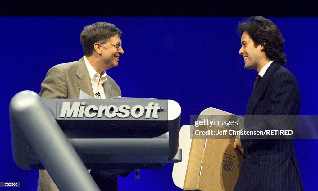 Bill Gates and David Lauren