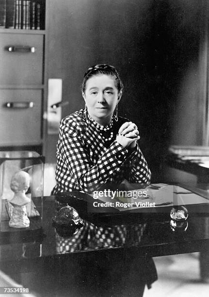 Jeanne Lanvin , French Dressmaker poses in Paris, France.