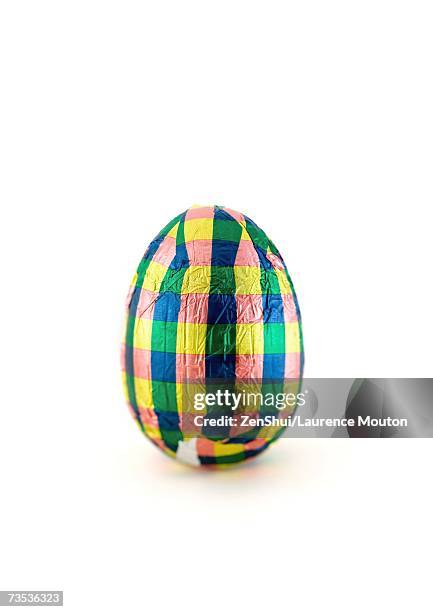 easter egg - chocolate foil stock pictures, royalty-free photos & images