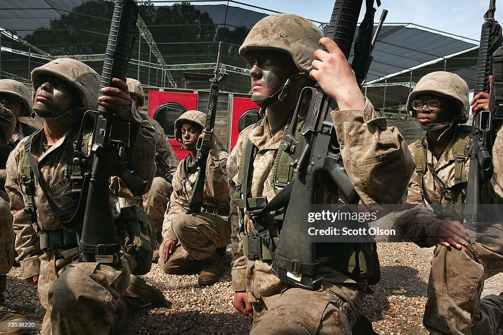 Marine Recruits Endure Basic Training On Parris Island