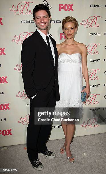 Jason Behr and KaDee Strickland attend the GMC and FOX hosted premiere of "The Wedding Bells" at The Wilshire Ebell Theatre on March 9, 2007 in Los...